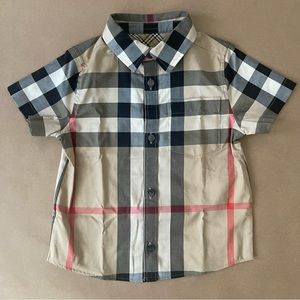 Burberry Short Sleeve Button Up